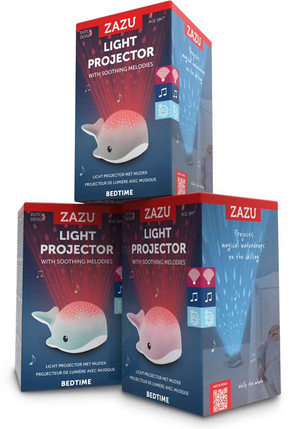 ZAZU - Wally Lichtprojektor - Grau - Nachtlichtshop